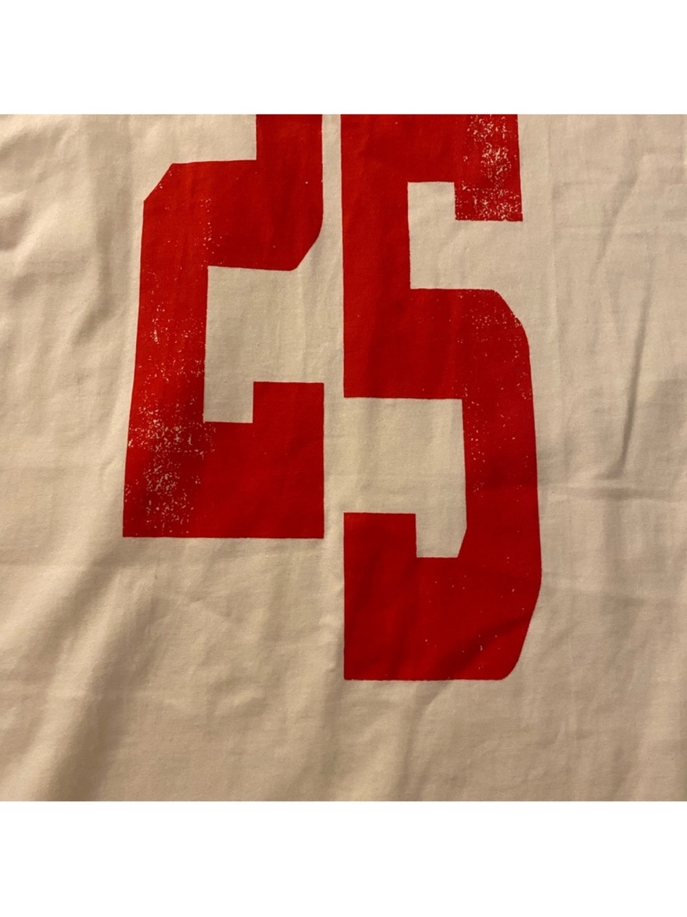 Anthropologie White Maxi Athletic Jersey Tee Dress “25” Graphic - Picture 5 of 5